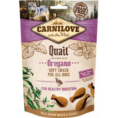 Carnilove - Friandises Semi-Humide Sans Céréales Caille & Origan
