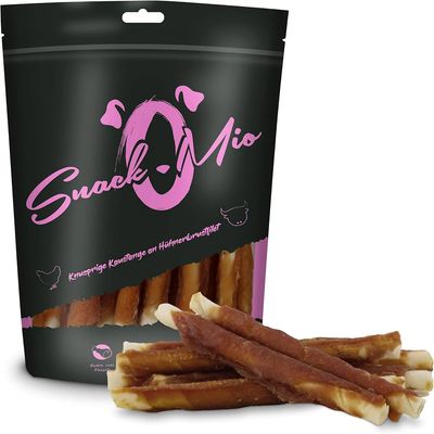 SnackOMio - Friandise pour chien - Bâtonnet à mâcher poulet