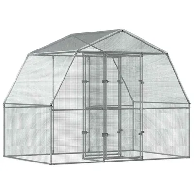 vidaXL - Cage à oiseaux - Acier galvanisé vidaXL - Cage à oiseaux - Acier galvanisé