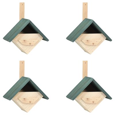 vidaXL - Nichoirs - Bois de sapin (4 pcs)