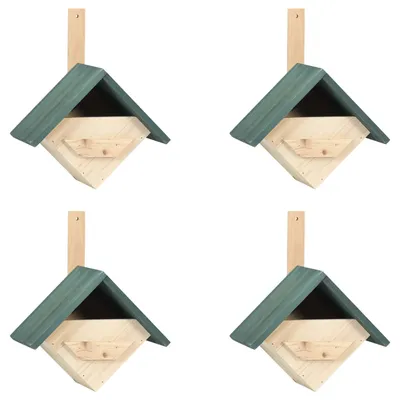 vidaXL - Nichoirs - Bois de sapin (4 pcs)