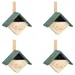 vidaXL - Nichoirs - Bois de sapin (4 pcs)