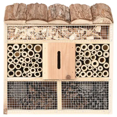 vidaXL - Hôtel à insectes - Bois de sapin 30x10x30 cm vidaXL - Hôtel à insectes - Bois de sapin 30x10x30 cm