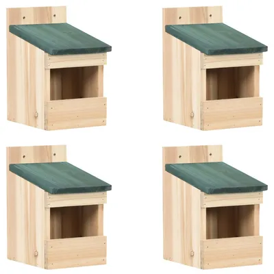 vidaXL - Nichoirs - Bois de sapin (4 pcs) vidaXL - Nichoirs - Bois de sapin (4 pcs)