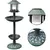 vidaXL - Mangeoire à oiseaux - Lampe solaire vidaXL - Mangeoire à oiseaux - Lampe solaire