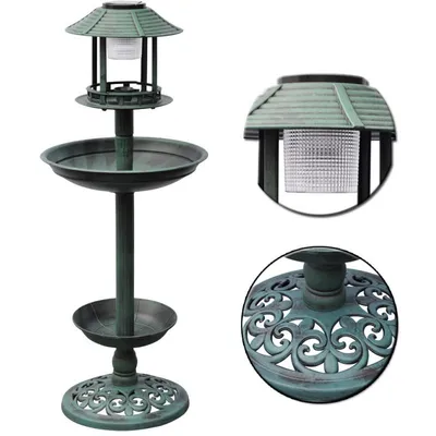 vidaXL - Mangeoire à oiseaux - Lampe solaire vidaXL - Mangeoire à oiseaux - Lampe solaire