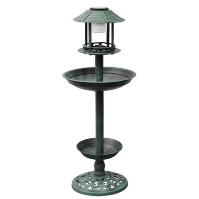vidaXL - Mangeoire à oiseaux - Lampe solaire vidaXL - Mangeoire à oiseaux - Lampe solaire