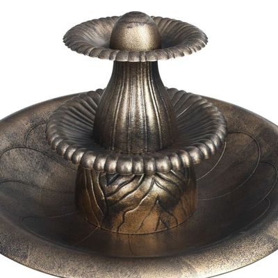 vidaXL - Bain pour oiseaux - Fontaine Bronze