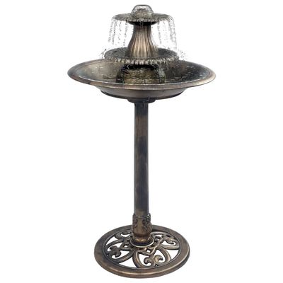 vidaXL - Bain pour oiseaux - Fontaine Bronze