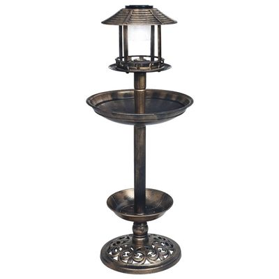 vidaXL - Bain pour oiseaux - Décoratif LED Solaire