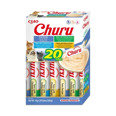 INABA - Purée pour chats - Churu Multipack Thon