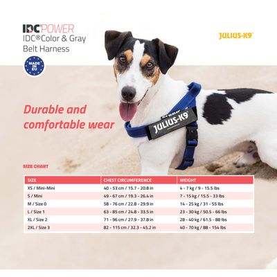 Julius-K9 - Harnais - IDC Color & Gray