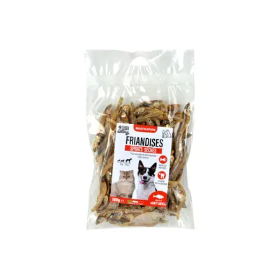 Poissons séchés pour chien et chat - 100g Poissons séchés pour chien et chat - 100g