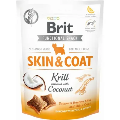 Britt - Snack Fonctionnel - Peau & Poil Krill Coco Britt - Snack Fonctionnel - Peau & Poil Krill Coco