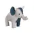 Mon Ami Luki - Peluche Chien - Éléphant Gris Mon Ami Luki - Peluche Chien - Éléphant Gris