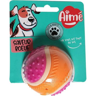 AIMÉ - Balle pour Chien - Saveur Boeuf