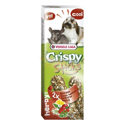 Crispy Sticks Lapins Chinchillas Herbes 8x110g