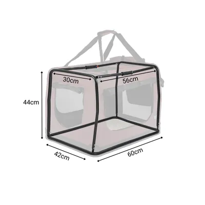 lionto Katzentransportbox faltbar mit Stahlrahmen und Liegekissen lionto Katzentransportbox faltbar mit Stahlrahmen und Liegekissen