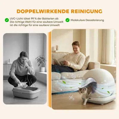 PawHut Selbstreinigende Katzenklo PawHut Selbstreinigende Katzenklo