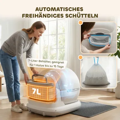 PawHut Selbstreinigende Katzenklo PawHut Selbstreinigende Katzenklo