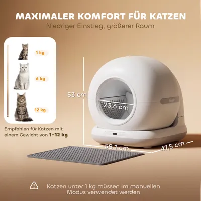 PawHut Selbstreinigende Katzenklo PawHut Selbstreinigende Katzenklo