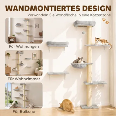 PawHut Katzen Kletterwand PawHut Katzen Kletterwand