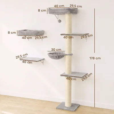 PawHut Katzen Kletterwand PawHut Katzen Kletterwand