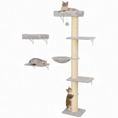 PawHut Katzen Kletterwand