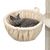 40 cm Durchmesser / 25 cm Tiefe / beige