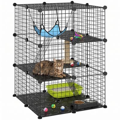 PawHut Katzenkäfig