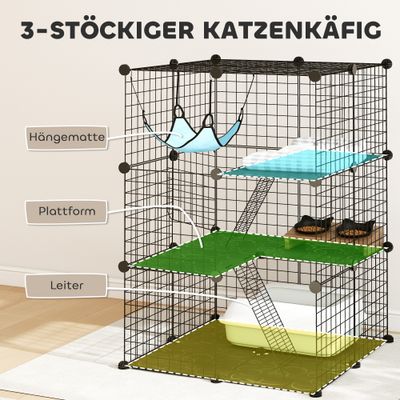 PawHut Katzenkäfig