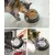 lionto gamelle pour chat en inox avec support mélamine antidérapant