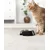 lionto gamelle pour chat en inox avec support mélamine antidérapant