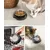 lionto gamelle pour chat en inox avec support mélamine antidérapant