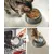 lionto gamelle pour chat en inox avec support mélamine antidérapant