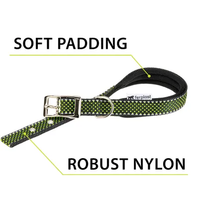 Ferplast Collier pour chiens réfléchissant rembourré DAYTONA DELUXE Ferplast Collier pour chiens réfléchissant rembourré DAYTONA DELUXE