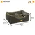 Ferplast Sofa aus weichem Mikrofleece für Hunde und Katzen. COCCOLO