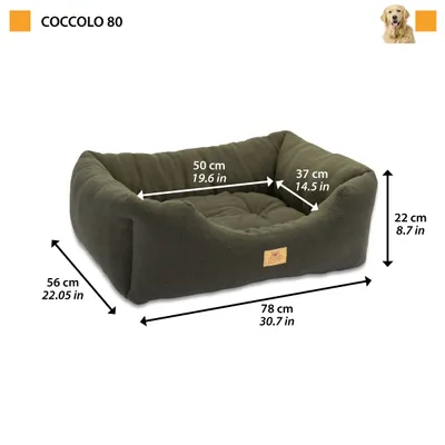 Ferplast Sofa aus weichem Mikrofleece für Hunde und Katzen. COCCOLO