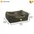 Ferplast Sofa aus weichem Mikrofleece für Hunde und Katzen. COCCOLO