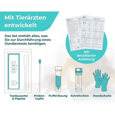 HomePetLab Giardien Schnelltest für Hunde & Katzen HomePetLab Giardien Schnelltest für Hunde & Katzen
