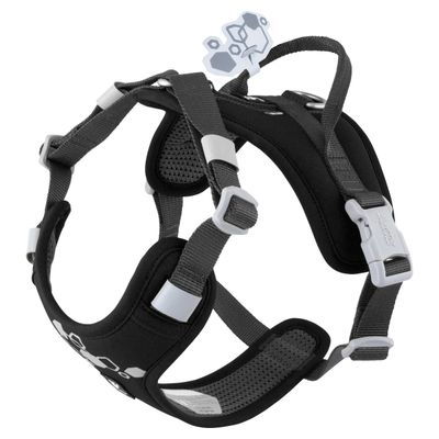 Hurtta Weekend Warrior Geschirr II raven (schwarz)