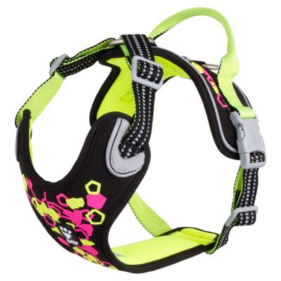 Hurtta Weekend Warrior Geschirr neon