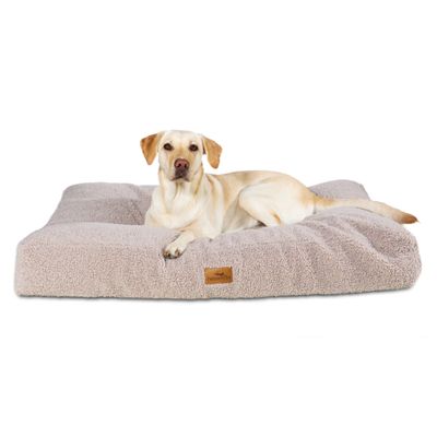 Orthopädisches Hundekissen aus kuschelweichem Teddystoff