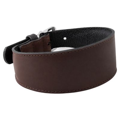 Das Lederband Windhundhalsband Vancouver Mocca/Black