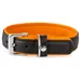 Das Lederband Hundehalsband Denver schwarz/cognac