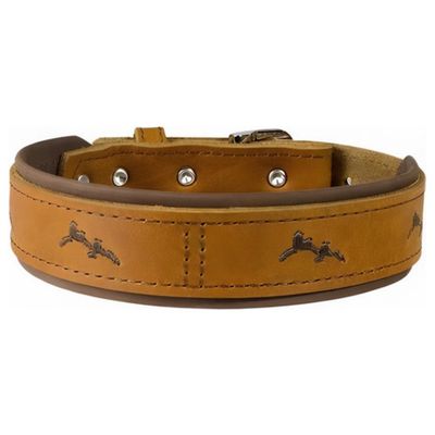 Das Lederband Halsband Zweiburgen Maroon/Mocca