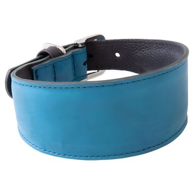 Das Lederband Windhundhalsband Vancouver Petrol/Black