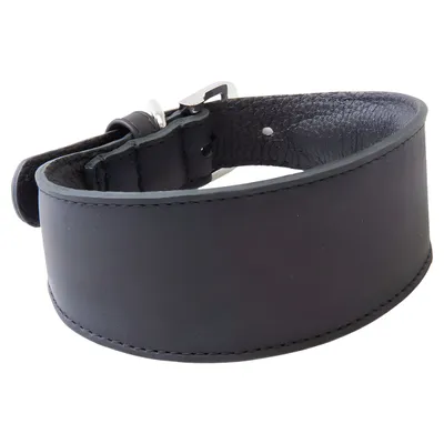 Das Lederband Windhundhalsband Vancouver Black/Black Das Lederband Windhundhalsband Vancouver Black/Black