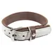 Das Lederband Hundehalsband Norden Grey/Mocca