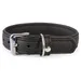 Das Lederband Hundehalsband Denver schwarz/schwarz
